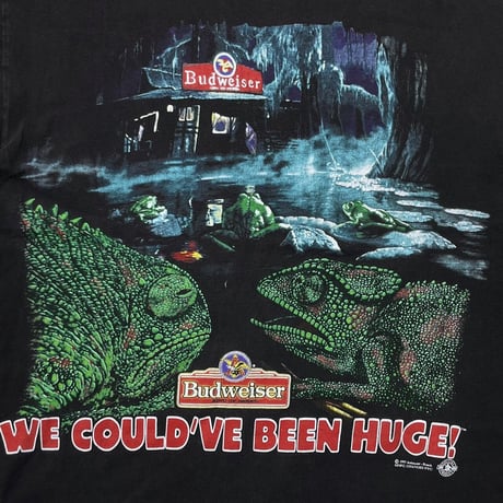 Budweiser CHAMELEON&FROG 1997 WE COULD'VE BEEN HUGE CHANGES LARGE 0367