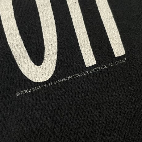 MARILYN MANSON 2003 GROTESK BURLESK TOUR FRUIT OF THE LOOM XL 8778