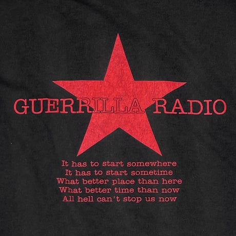 RAGE AGAINST THE MACHINE GUERRILLA RADIO SQUARE LOGO GIANT XL 9959