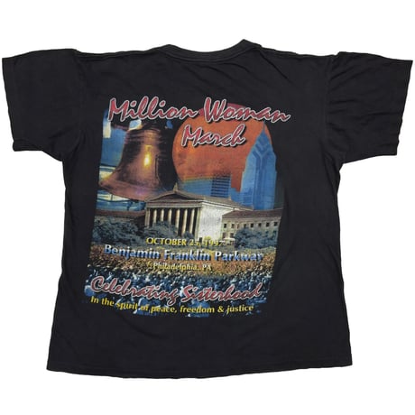 MILLION WOMAN MARCH 1997 BENJAMIN FRANKLIN PARKWAY RAP DESIGN XL 6838