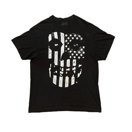 MISFITS AMERICAN FLUG SKULL TEE LARGE 5388