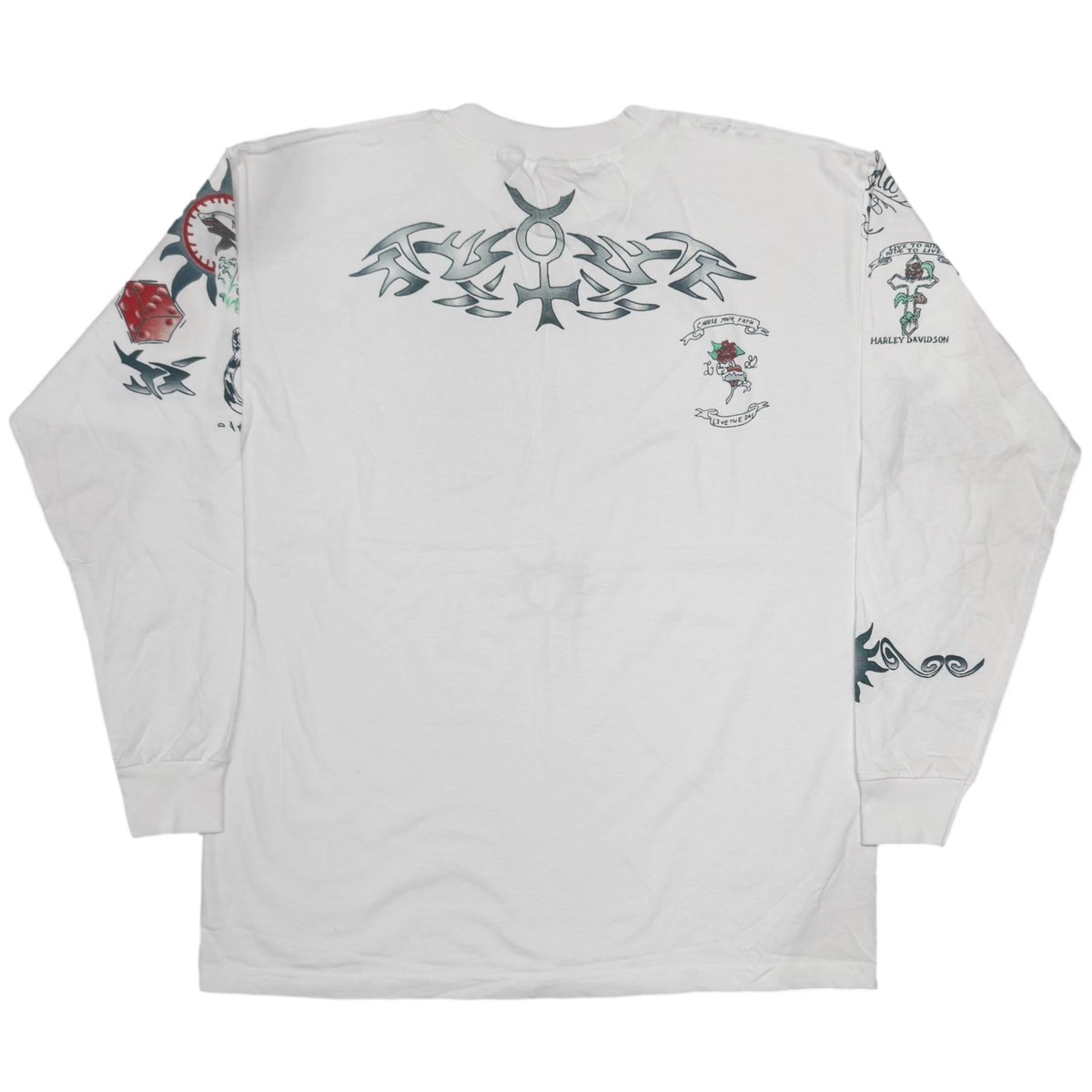 DENNIS RODMAN TATOO LS ホワイト　XL DENNIS RODMAN TATTOO LS DEAD STOCK WHITE XL | g
