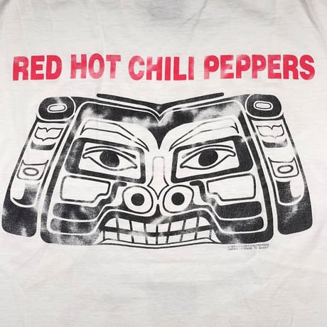 RED HOT CHILI PEPPERS 1991 DOUBLE SIDE Aztec WHITE GINAT BY  TEE JAYS LARGE 8137