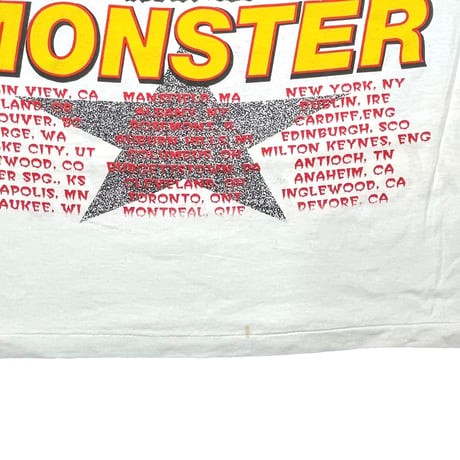 R.E.M. 1995 MONSTER TOUR 1995 TEE WHITE OSFA 4593