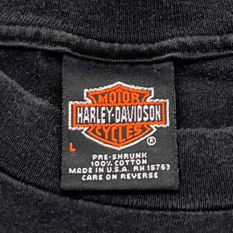 HARLEY DAVIDSON RED V FLAME TEXAS EMBLEM LS LARGE 5964