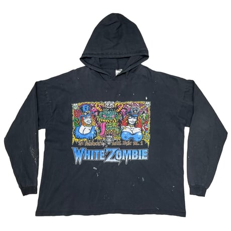 WHITE ZOMBIE LA SEXORCISTO DEVIL MUSIC VOL.1 HOODED LS TEE OSFA FITS XXL 3665