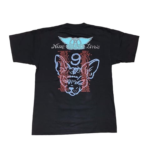 AERO SMITH NINE LIVES WORLD TOUR TEE 1997 Murina LARGE 6299