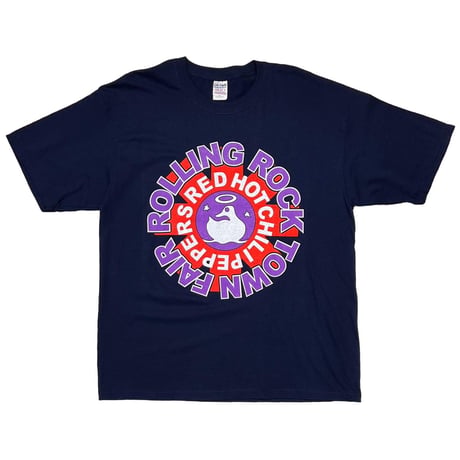 RED HOT CHILI PEPPERS ROLLING ROCK TOWN FAIR NAVY GILDAN XL 8148