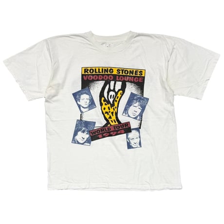 THE ROLLING STONES VOODOO LOUNGE BACK SPIKE TONGUE BOOTLEG WHITE XL 5780