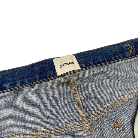 greatLAnd ORIGINAL LOGAN 10YEARS DENIM JACKET 2nd T-BACK & PANT LOOSE XX SET UP