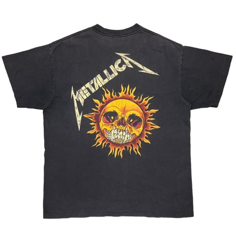 METALLICA PUSHEAD SIDE FLAME SKULL giant BY TEEJAYS XL 2976