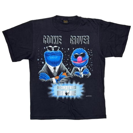 SESAME STREET COOKIE MONSTER & GROOVER MEN IN BLACK PARODY CHANGES LARGE 9071