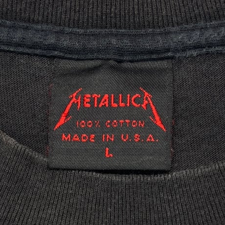 METALLICA 1987 METAL UP ASS METALLICA TAG LARGE 5114