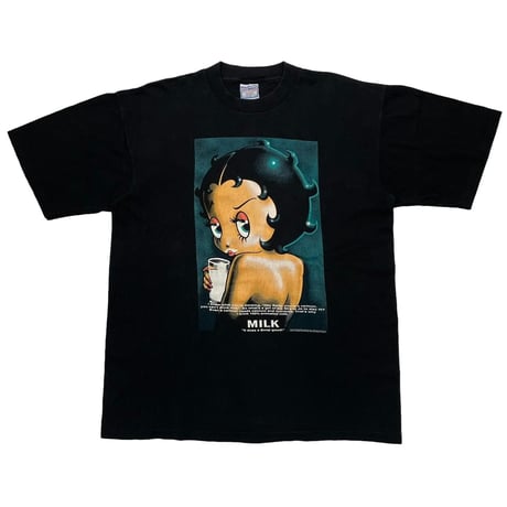 BETTY BOOP GOT MILK? BLACK ALL SPORT XL 1795