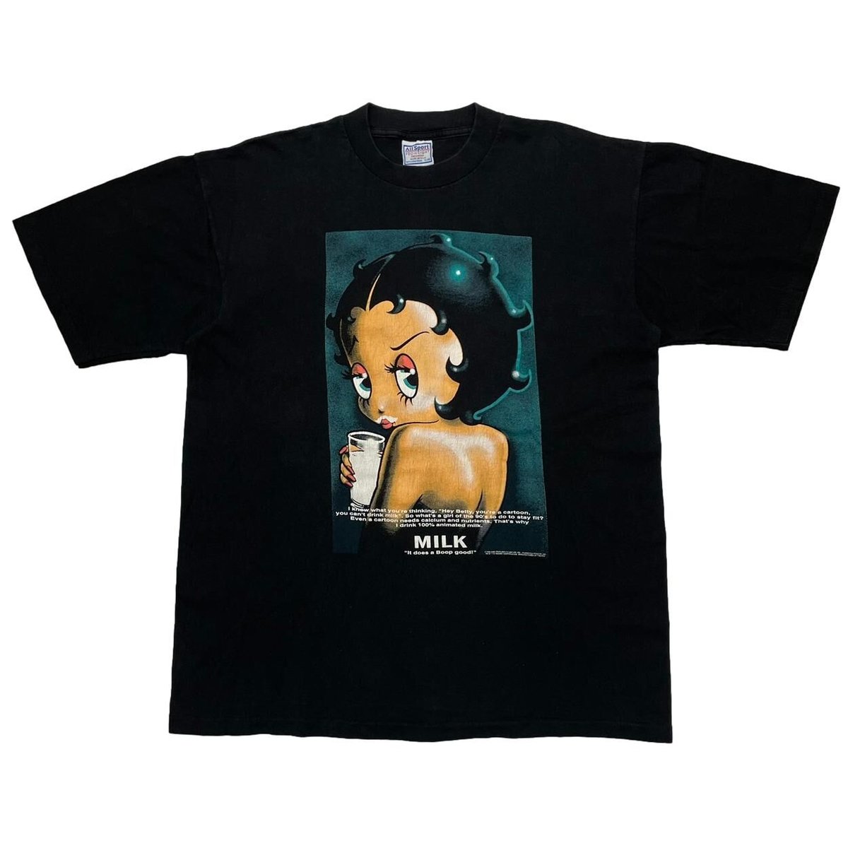 BETTY BOOP GOT MILK? BLACK ALL SPORT XL 1795 | BETTY BOOP GOT MILK? BLACK ALL SPORT XL 1795 |