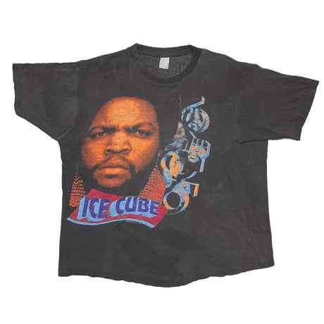 90s USA製 Ice Cube Logo T Shirt Vintage 90s Ice Cube Da Lench Mob Single Stitch Distressed Faded T