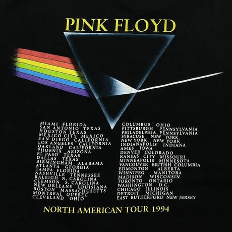 PINK FLOYD DARK SIDE OF THE MOON NORTH AMERICAN TOUR 1994 BROCKUM XL 5774