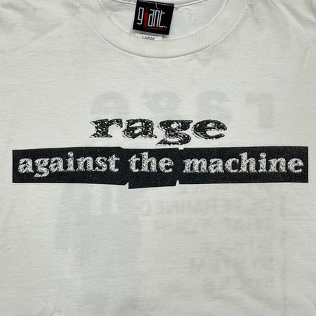 RAGE AGAINST THE MACHINE WE HATE DETERMINED WHITE GIANT LARGE 5302
