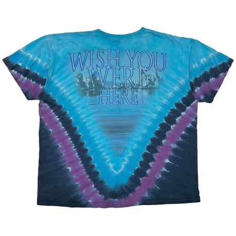 PINK FLOYD WISH YOU WERE HERE BLUE TIEDYE LIQUID BLUE FITS XL 1951