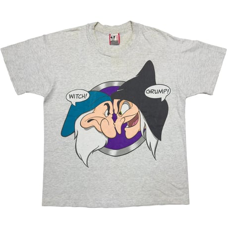 DISNEY VINTAGE Snow White and the Seven Dwarfs GRUMPY & WITCH GREY OSFA FITS XL 7356