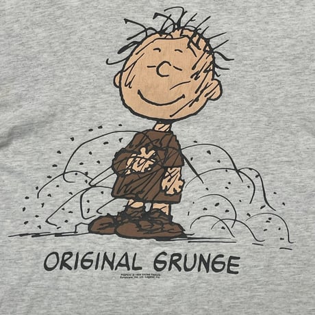 PEANUTS ORIGINAL GRUNGE ASH GREY TULTEX LARGE 8301