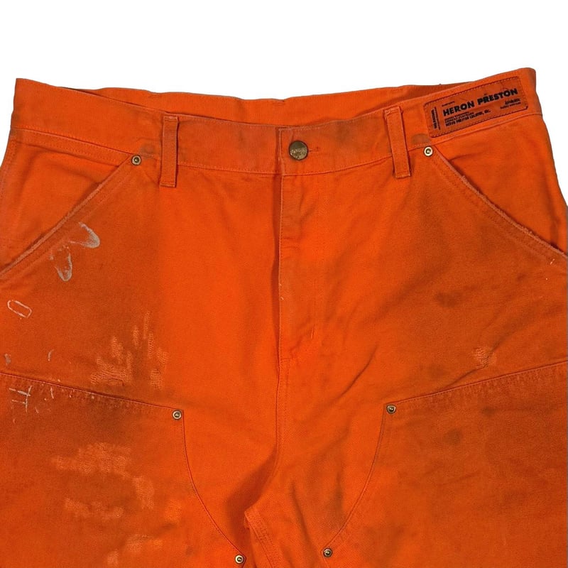 HERON PRESTON CARHARTT DOUBLE KNEE PANT ORANGE