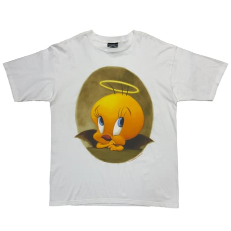 LOONEY TUNES TWEETY ANGEL BIG PRINT WHITE XL 3492