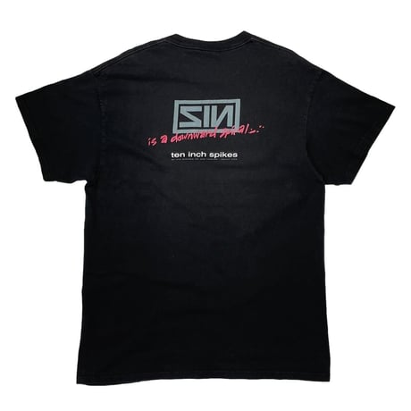 OLD & VINTAGE JESUS CHRIST SIN TEE NINE INCH NAILS PARODY FITS LARGE 8530