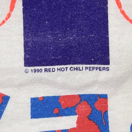RED HOT CHILI PEPPERS SPERM LOGO WHITE GIANT by TEE JAYS LARGE 8032
