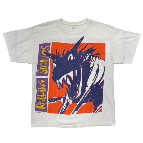 ROLLING STONES URBAN JUNGLE EUROPE 1990 WHITE XL 0490