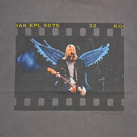 NIRVANA KURT COBAIN 1999 THE END OF MUSIC MEMORIAL FILM PRINT CHARCOAL GIANT BY TULTEX LARGE 3727