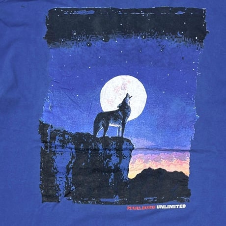 Marlboro UNLIMITED COYOTE POCKET TEE BLUE FITS XL 9600