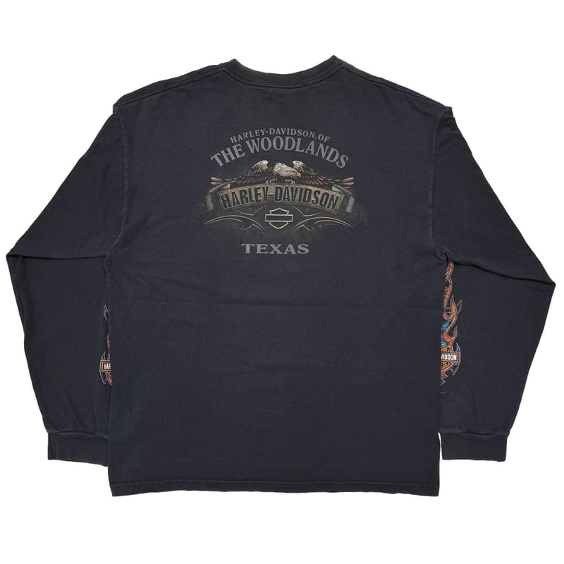 HARLEY DAVIDSON FLAME SLEEVES THE WOODLANDS LS