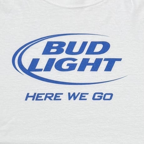 Budweiser BUD LIGHT HERE WE GO WHITE FRUIT OF THE LOOM XL 6762