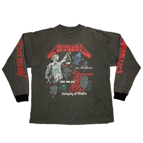 METALLICA VARIOUS ALBUM COLLAGE LS BOOTLEG FITS XL 8896