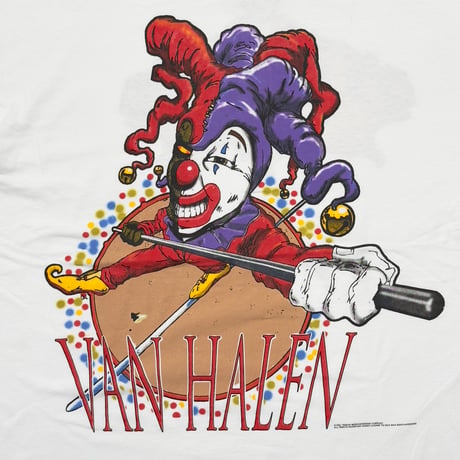 VAN HALEN 1995 BALANCE TOUR CLOWN WHITE EURO XL 6757