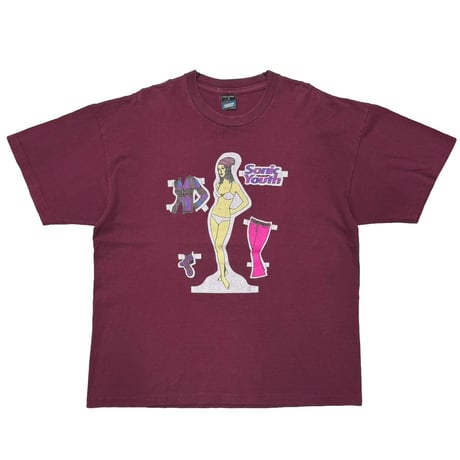 SONIC YOUTH SUMMER EUROPEAN JUGGERNAUT BURGUNDY SCREEN STARS XL 3863