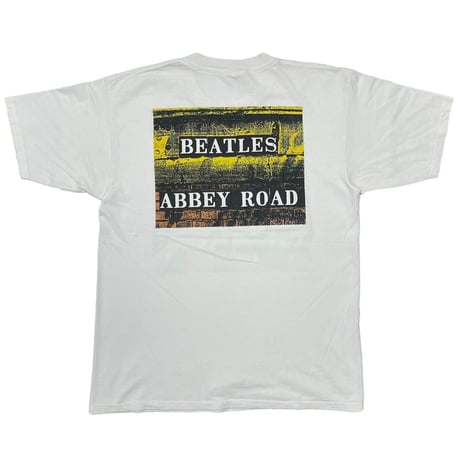 THE BEATLES ABBEY ROAD ALBUM JACKET WHITE GILDAN LARGE 6316