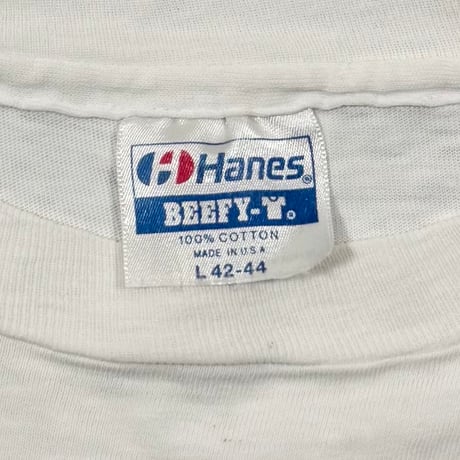 THE FLY 1986 MOVIE PROMO WHITE Hanes LARGE 0927