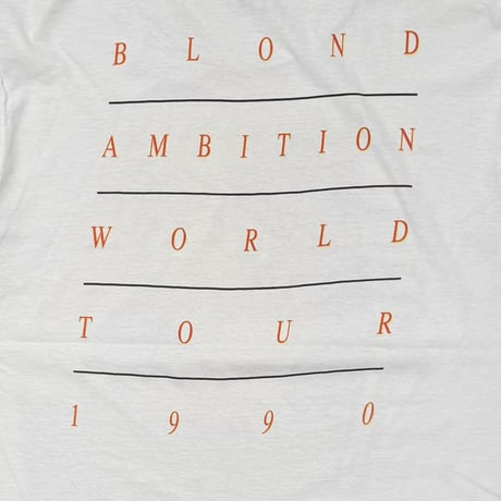 MADONNA BLOND AMBITION WORLD TOUR 1990 WHITE HANES XL 7500