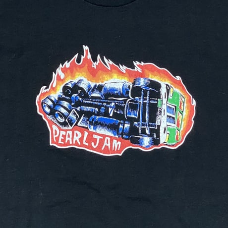 PEARL JAM NIGHTMARE TEE BLACK NICEMAN LARGE 5244