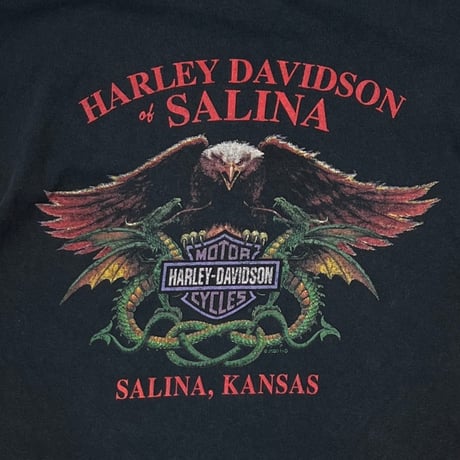 HARLEY DAVIDSON 2000 ARM FLAME SALINA KANSAS LS MEDIUM 8717