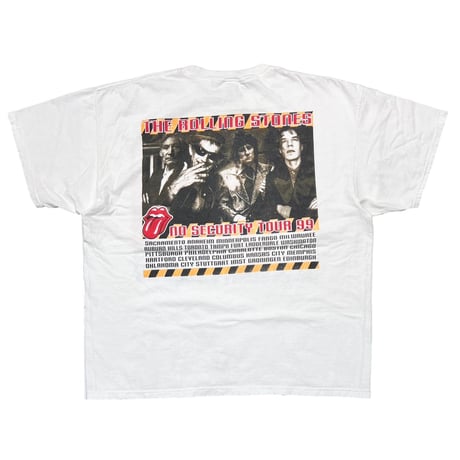 THE ROLLING STONES NO SECURITY TOUR 1999 WHITE XL 4875