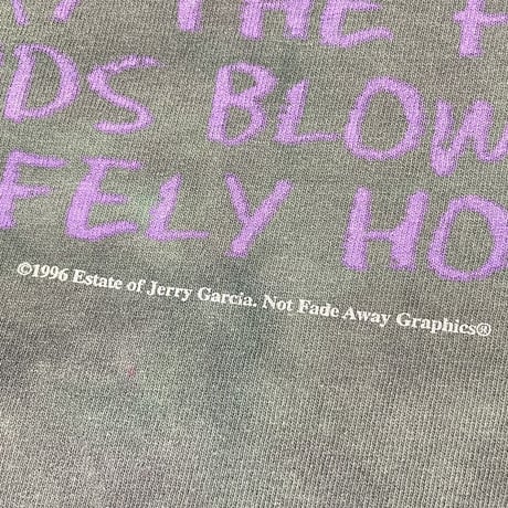 JERRY GARCIA 	1996 MAY THE FOUR WINDS BLOW YOU SAFELY HOME TIE DYE ANVIL LARGE 0648