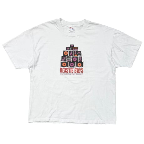 BEASTIE BOYS QUADROPHONIC STEREO WHITE HANES XL 1035
