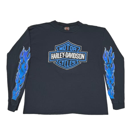 Harley-Davidson ロンT ポケット付き フレイムプリント 山田レン CATEGORY HARLEY DAVIDSON | greatLAnd OSAKA