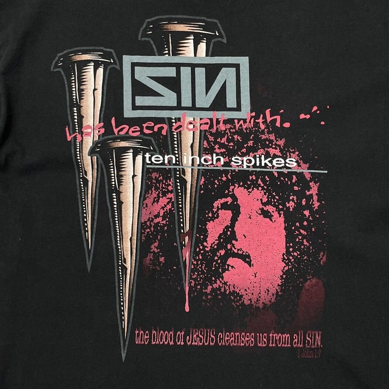 OLD & VINTAGE JESUS CHRIST SIN TEE NINE INCH NA