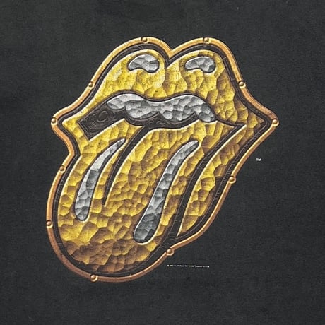 THE ROLLING STONES 1997 BRIDGE TO BABYLON GOLD TONGUE SOLD OUT anvil XL  4453