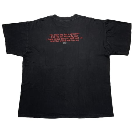 JOHN LENNON ONE NEW YORK CITY DOUBLESIDE PRINT BLACK XL 0146