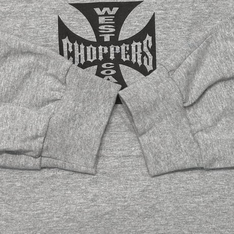 WEST COAST CHOPPERS IRON CROSS LS ASH GREY XL 8572